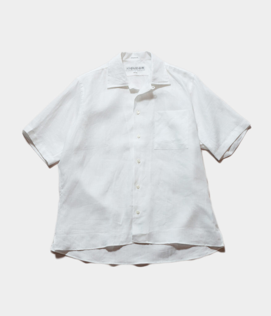 シャツインディヴィジュアライズドシャツのリネン開襟シャツ米国製アメリカ製
