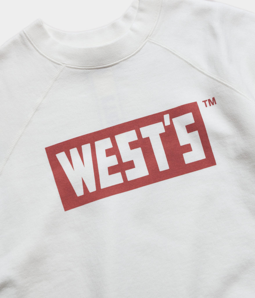 Westoveralls ウエストオーバーオールズ WEST'S CREW SWEAT ロゴスウェット