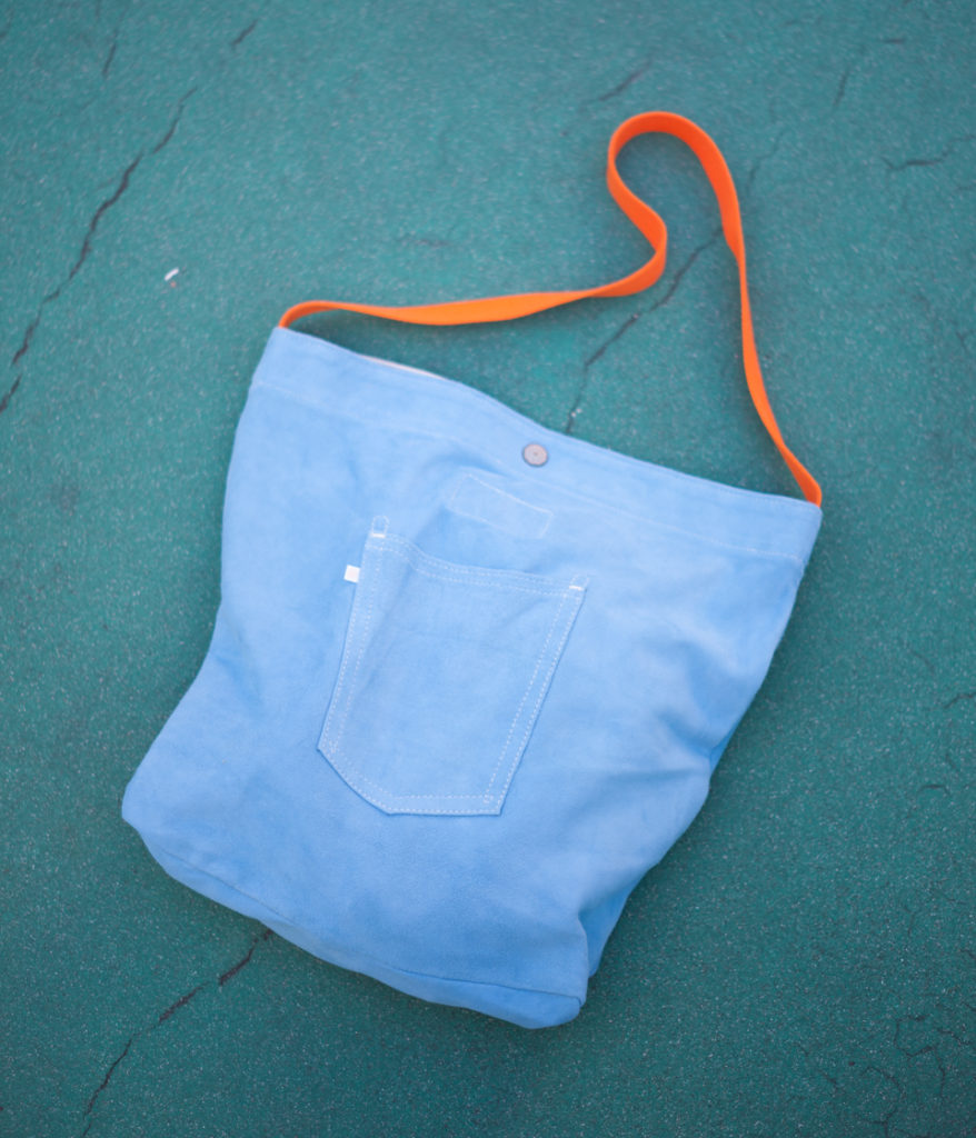 Westoveralls ウエストオーバーオールズ SUEDE ONE HANDLE BAG スエードワンハンドルバッグ