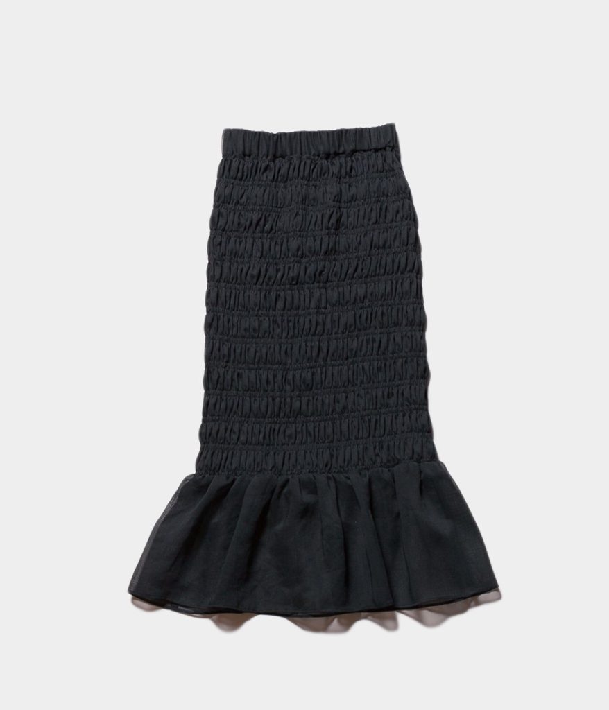 PHEENY フィーニー Organdie shirring skirt オーガンジーシャーリングスカート