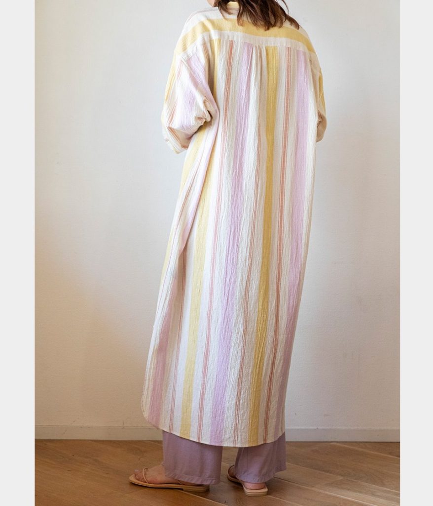PHEENY フィーニー Cotton stripe shirt dress コットンストライプシャツドレス